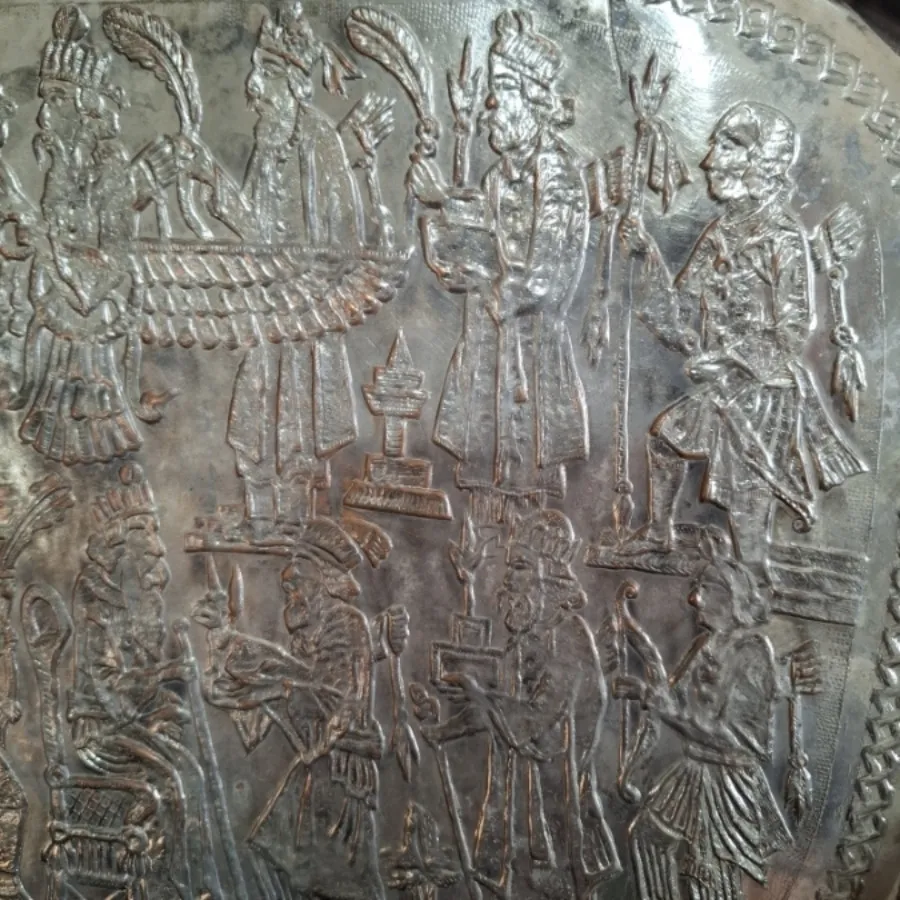 سینی قلمکاری مسی