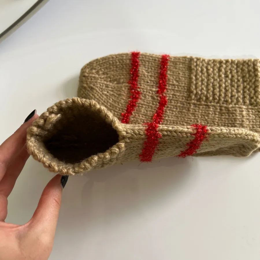 پاپوش_جوراب بافتی