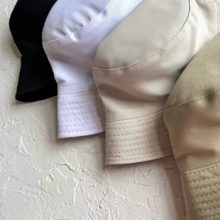 کلاه باکت کتان مشکی