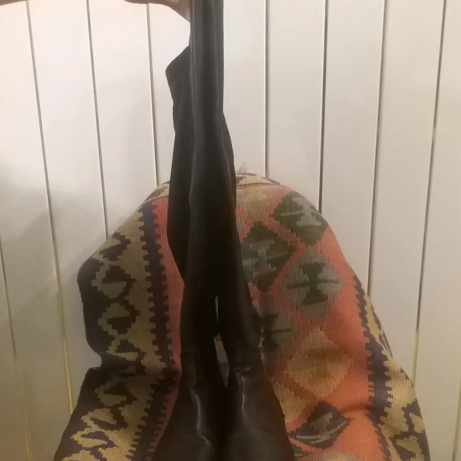 بوت ترک بالا زانو محکم