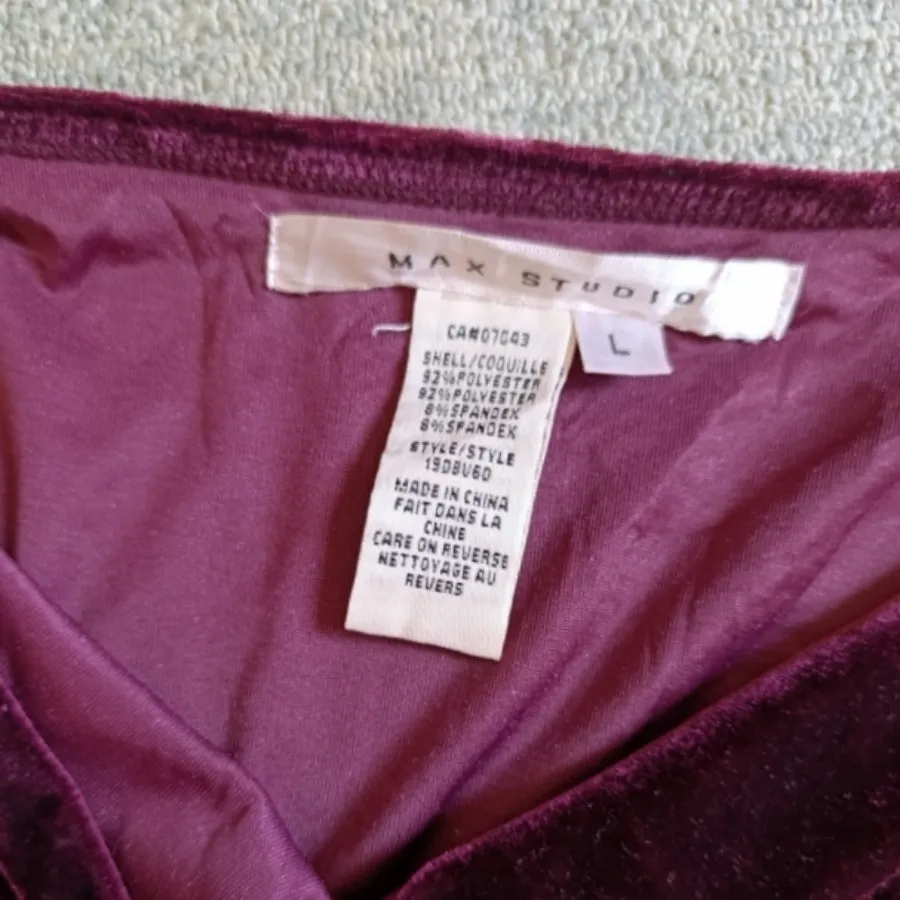 پیراهن مخمل بادمجونی