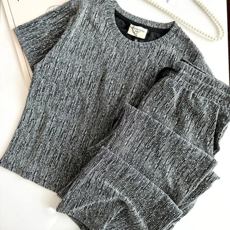 کراپ وشلوار نگینی