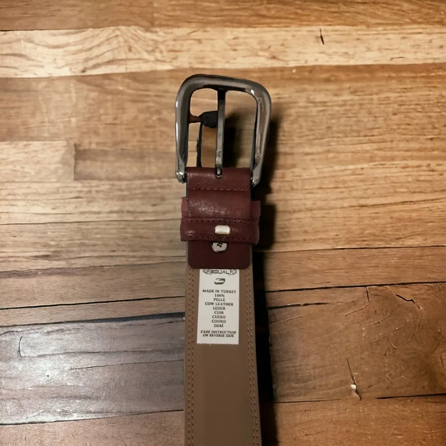 کمربند چرم ترک زرشکی