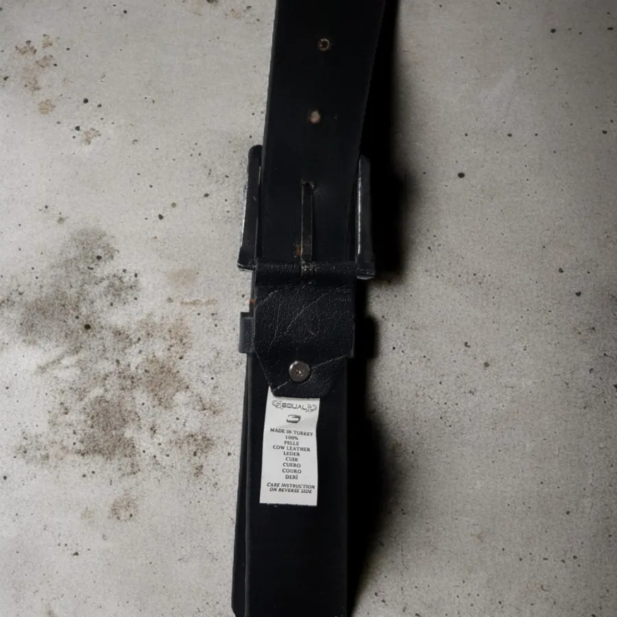 کمربند چرم ترک مشکی