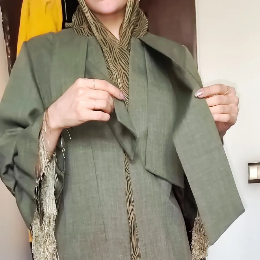 مانتو زیتونی مزون