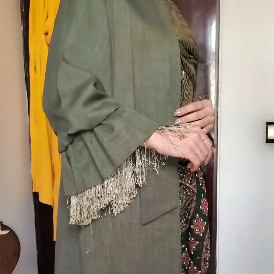 مانتو زیتونی مزون