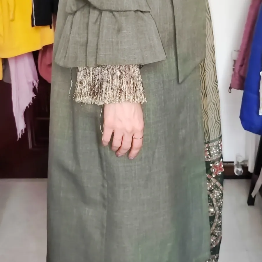 مانتو زیتونی مزون