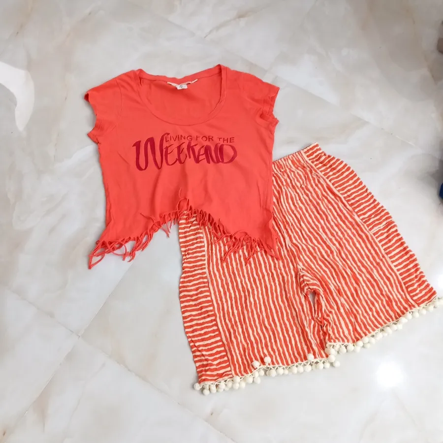 تاپ شلوارک دخترانه