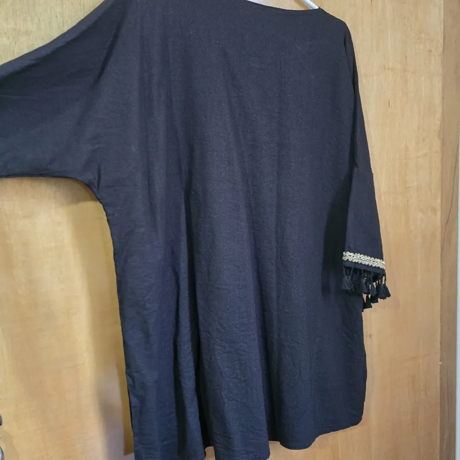 مانتو مشکی جلو بسته