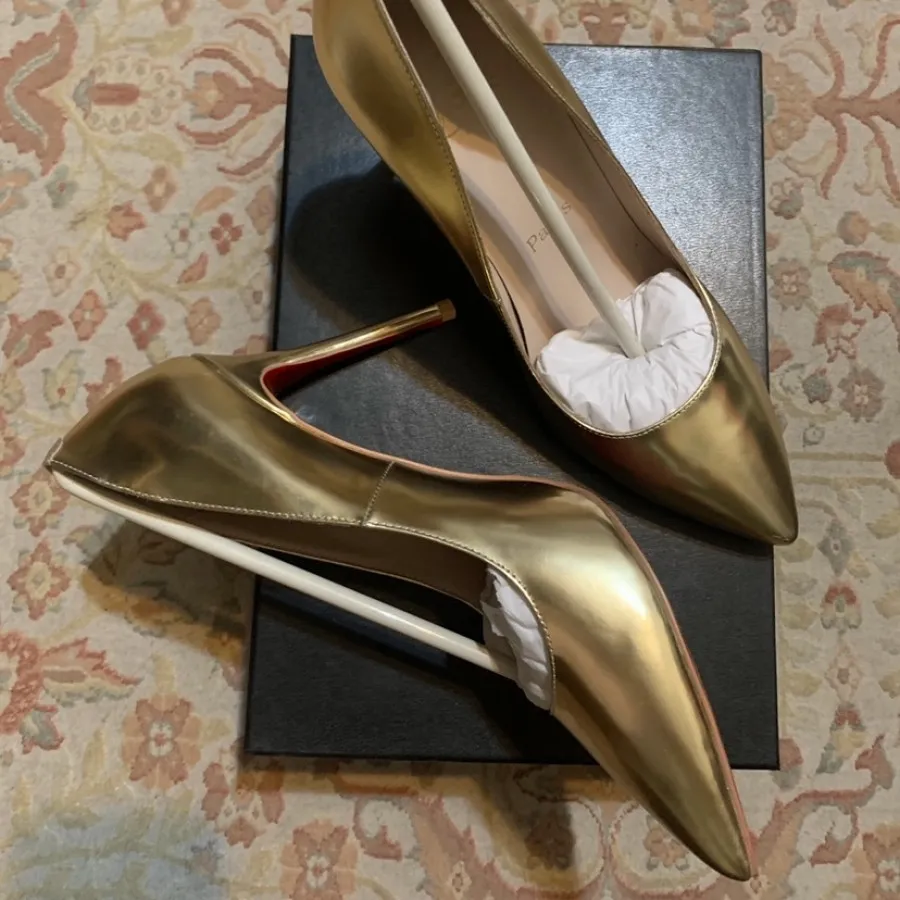 کفش مجلسی طلایی خارجی