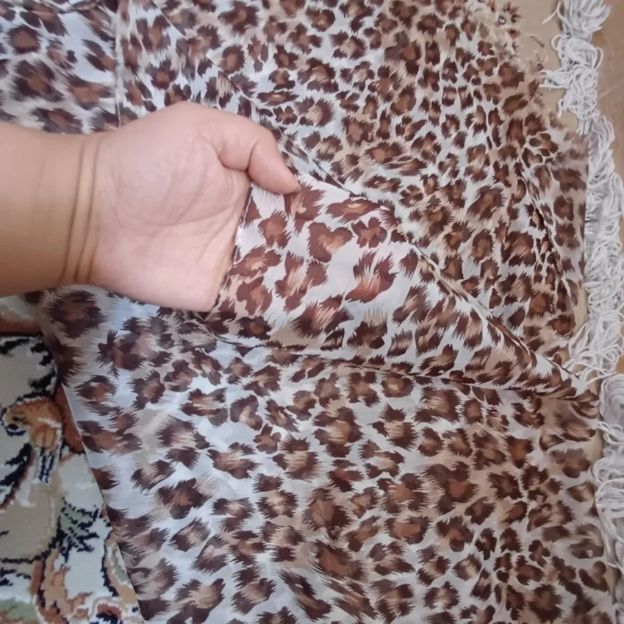 شال حریر پلنگی نونو