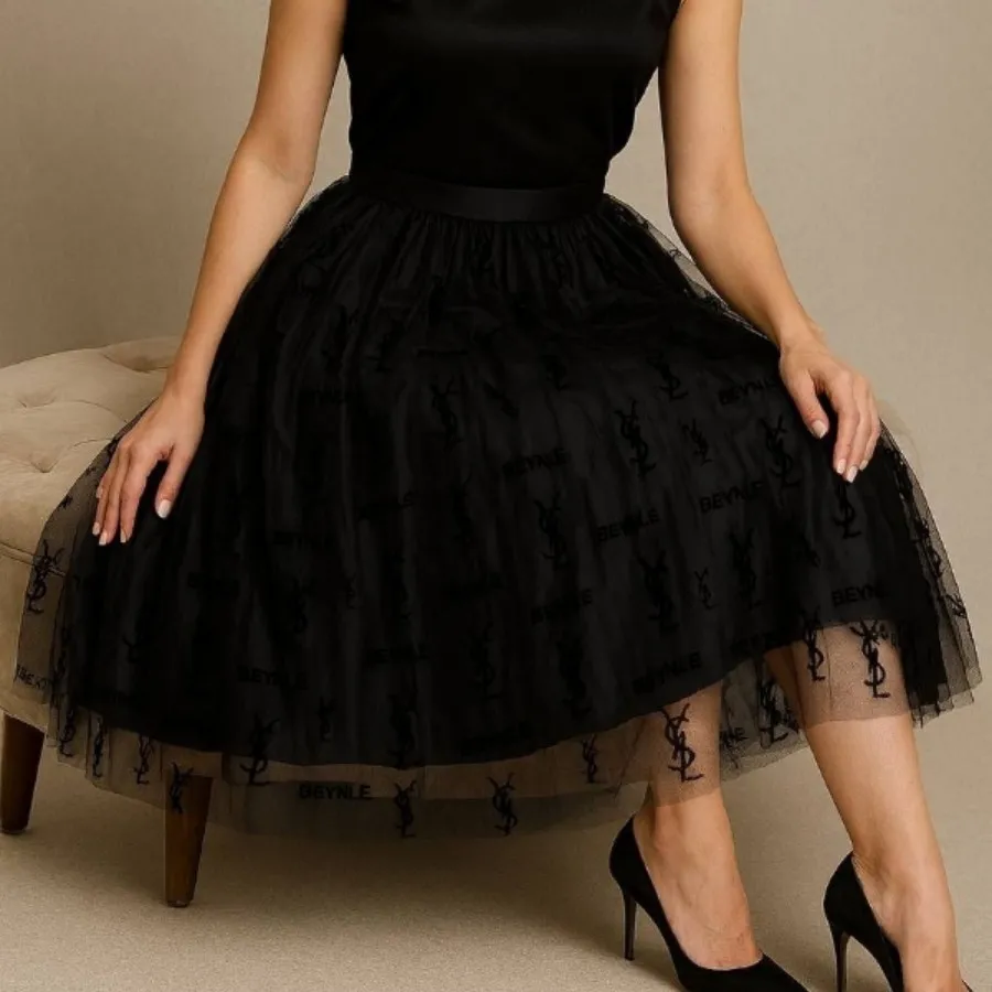 دامن دورو حریرگل مخملی