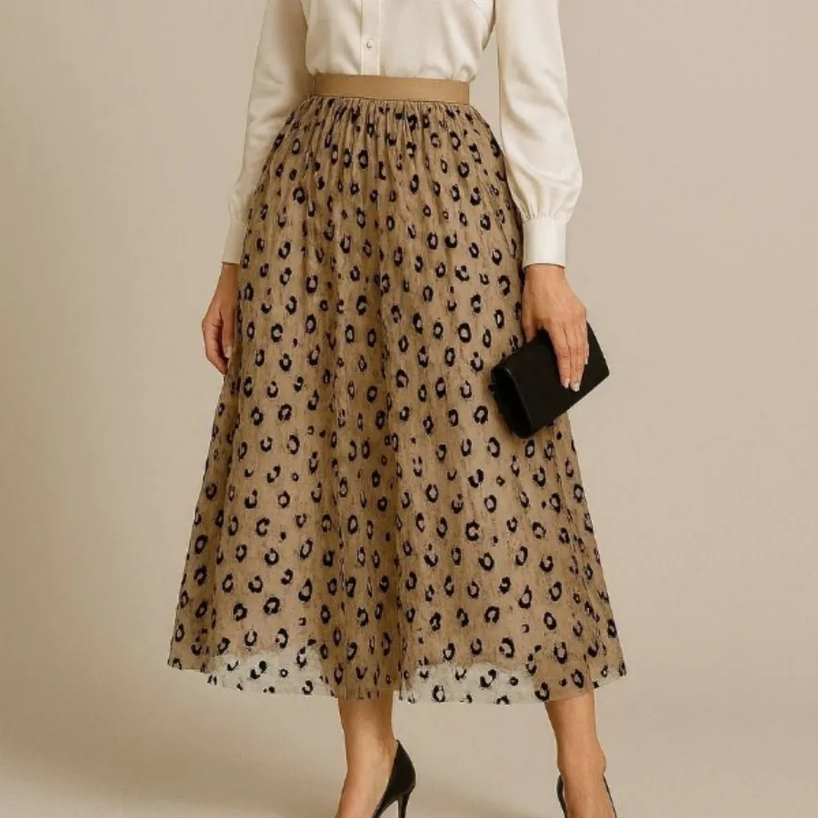 دامن دورو حریرگل مخملی