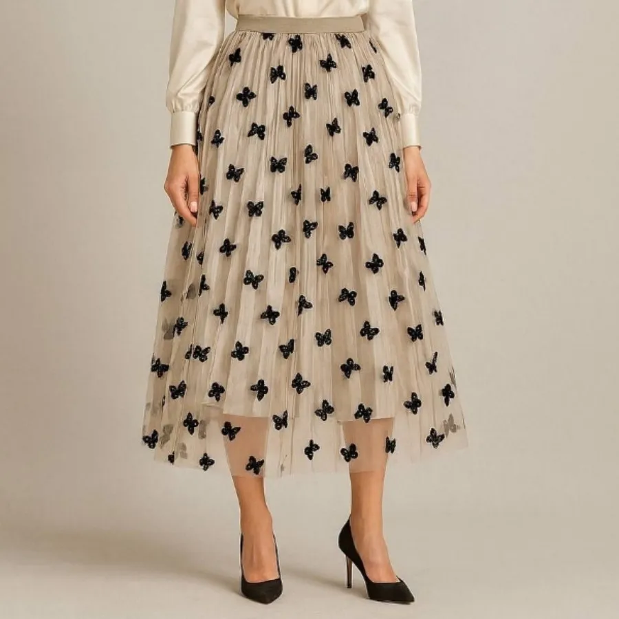 دامن دورحریر مخملی