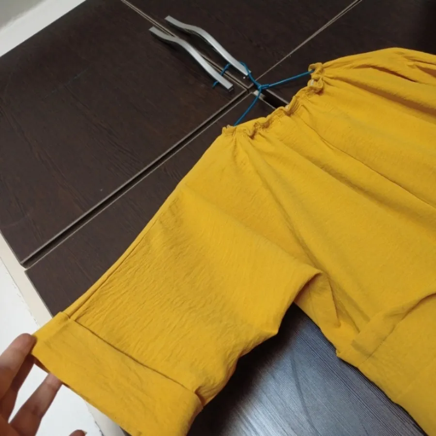 تونیک مانتویی خردلی