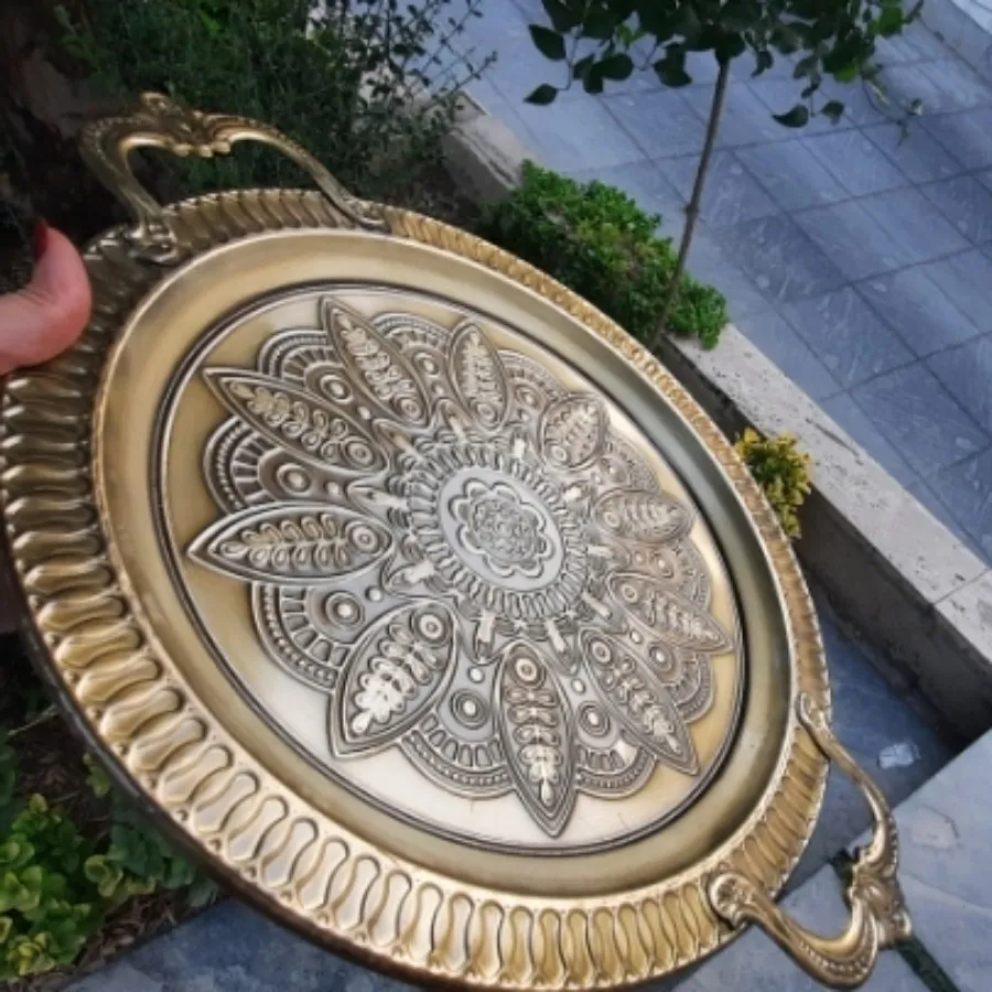 سینی طرح برنجی