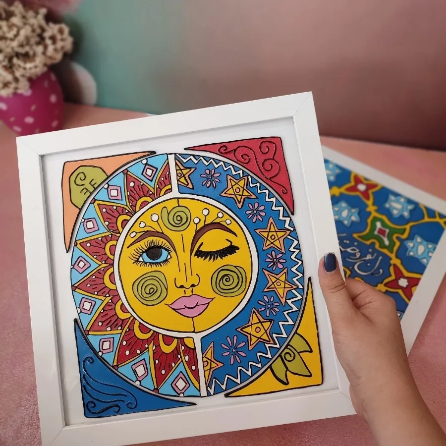 تابلو شعر/اسلیمی وماندالا