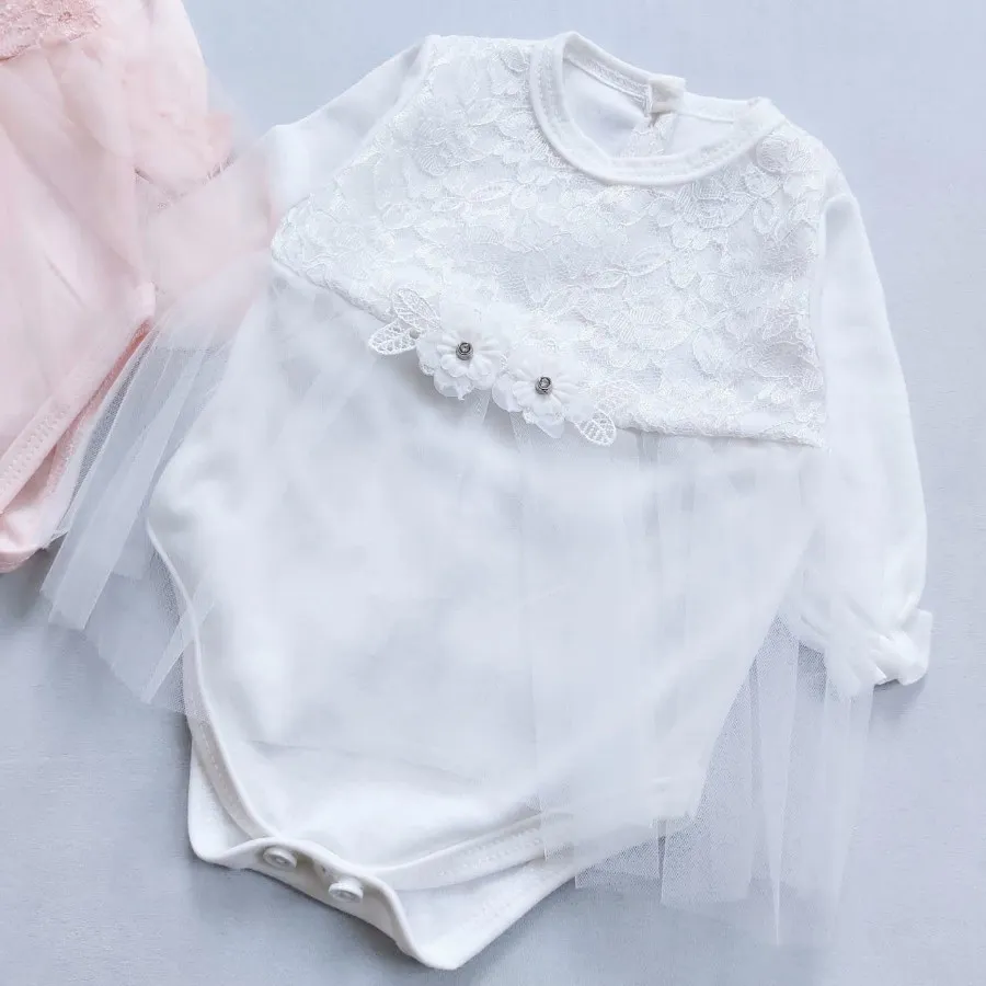 بادی آستین بلند دامن تور