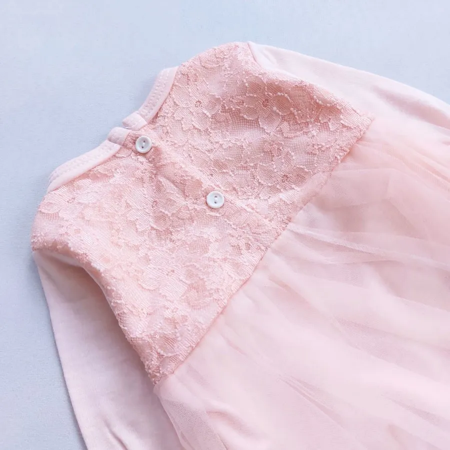 بادی آستین بلند دامن تور