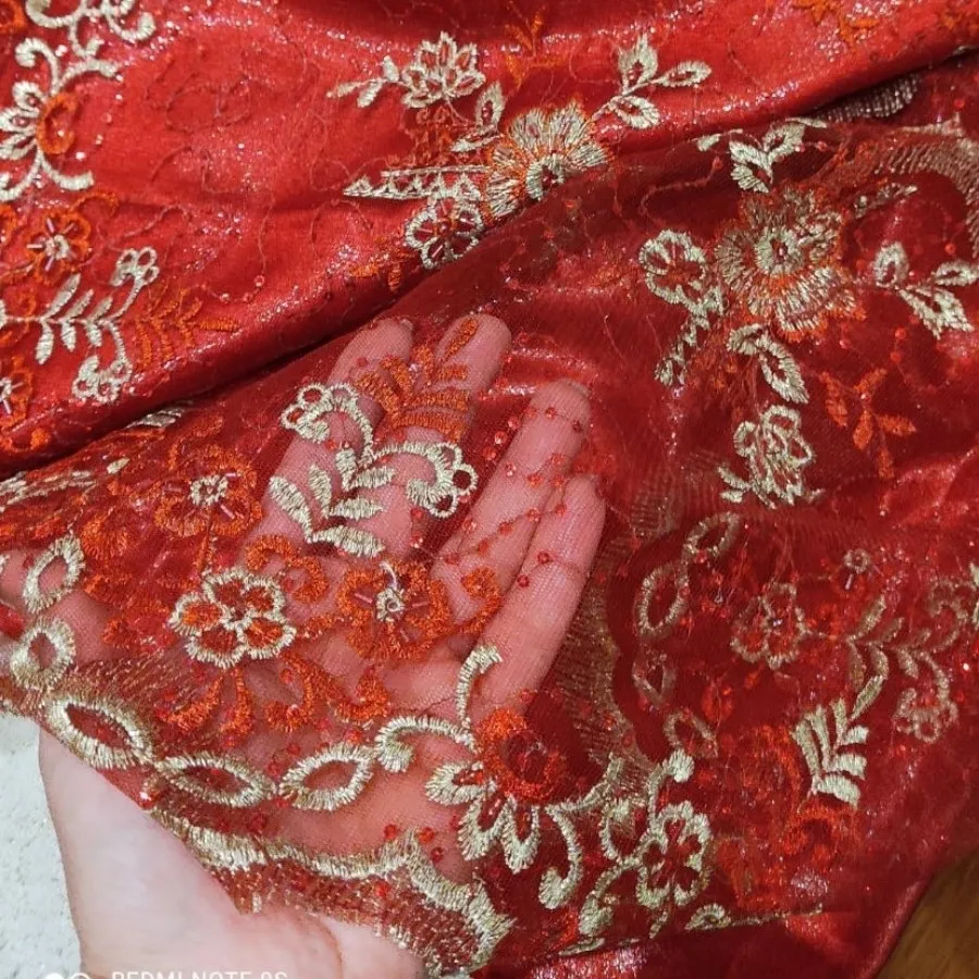 پارچه تور کار شده