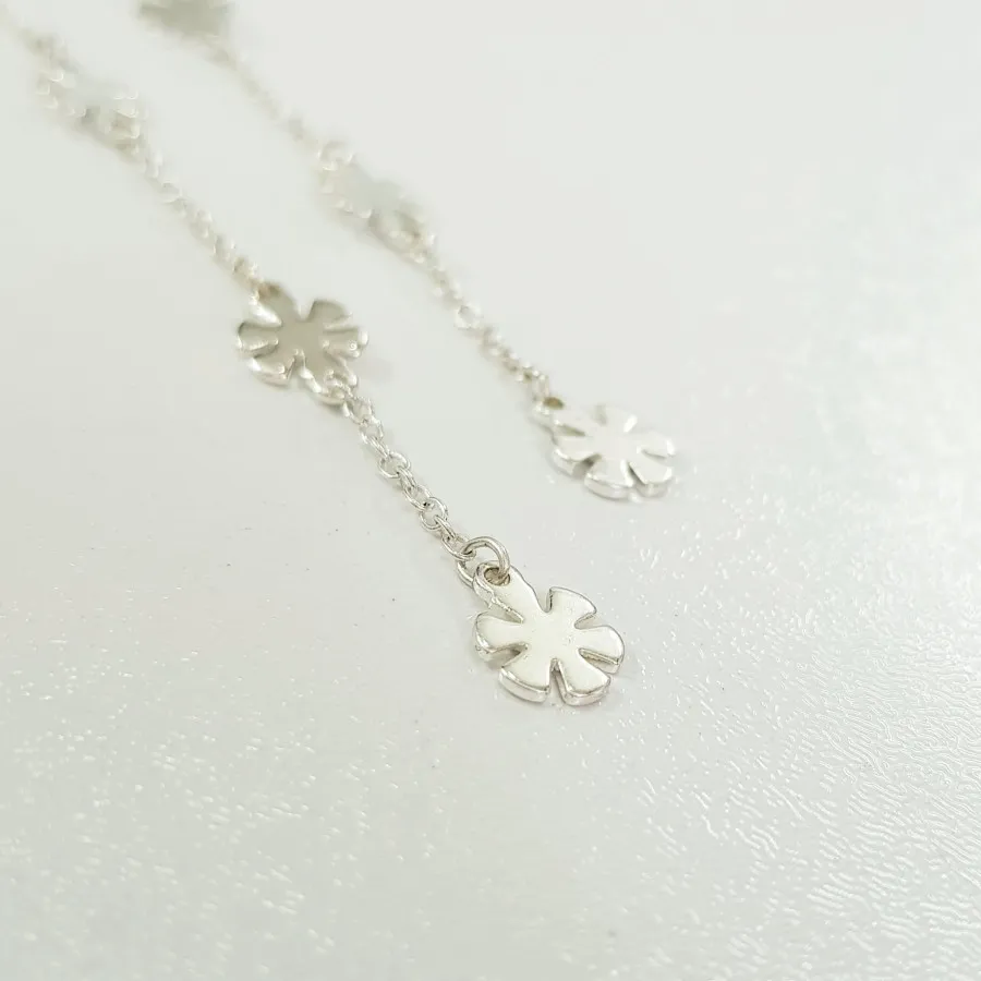 گوشواره بخیه ای طرح گل