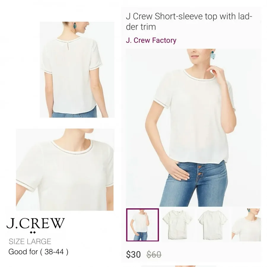شومیز کرپ مجلسی j.crew