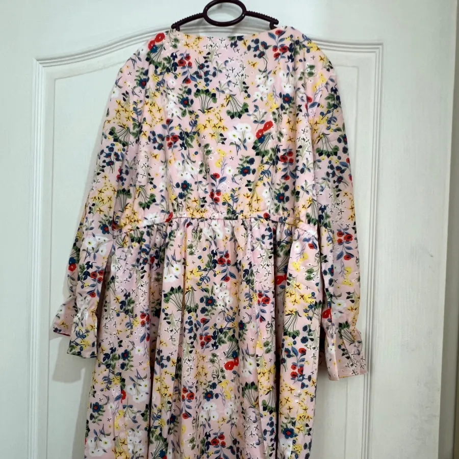 پیراهن با پارچه بهاری