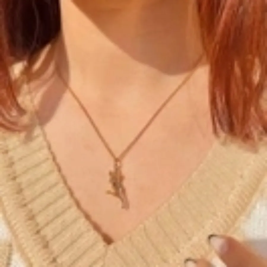 گردنبند آغوش سیلور طلایی