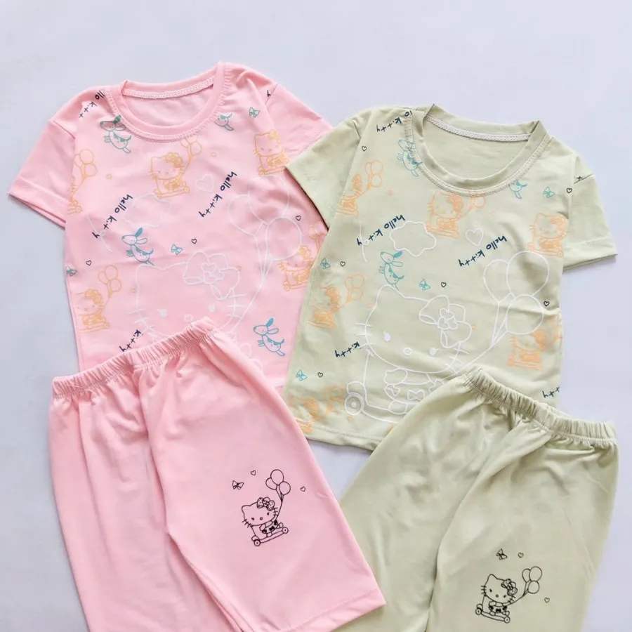 تیشرت  شورت کیتی چاپی ?