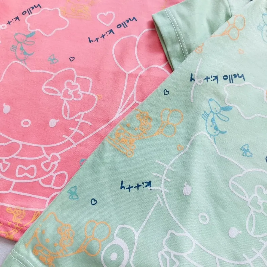 تیشرت  شورت کیتی چاپی ?