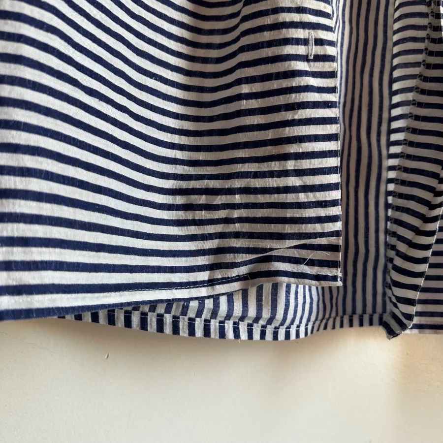 شومیز راه راه استین کوتاه