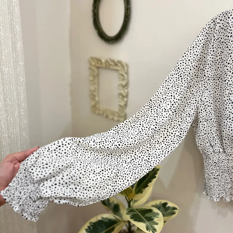 بلوز خال خالی دخترانه