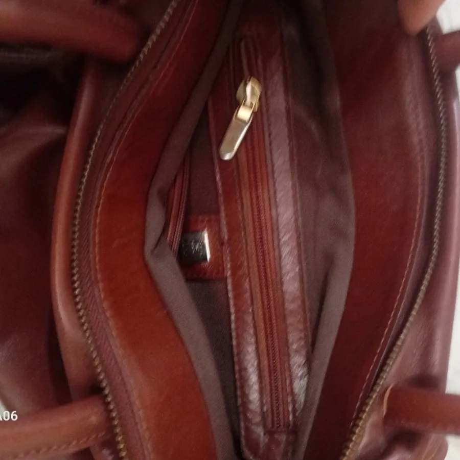 کیف چرم درسا عسلی