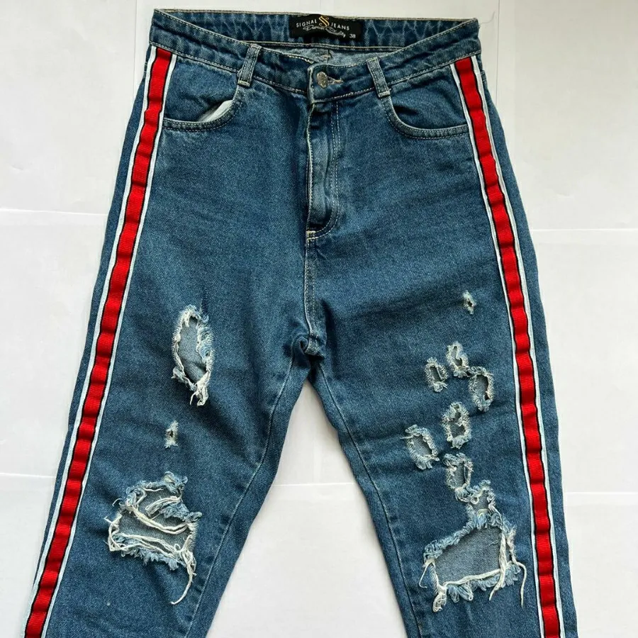 شلوار جین زاپدار