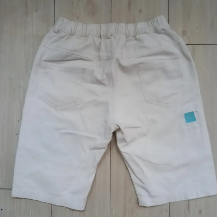 شلوارک سفید زاپ دار خارجی