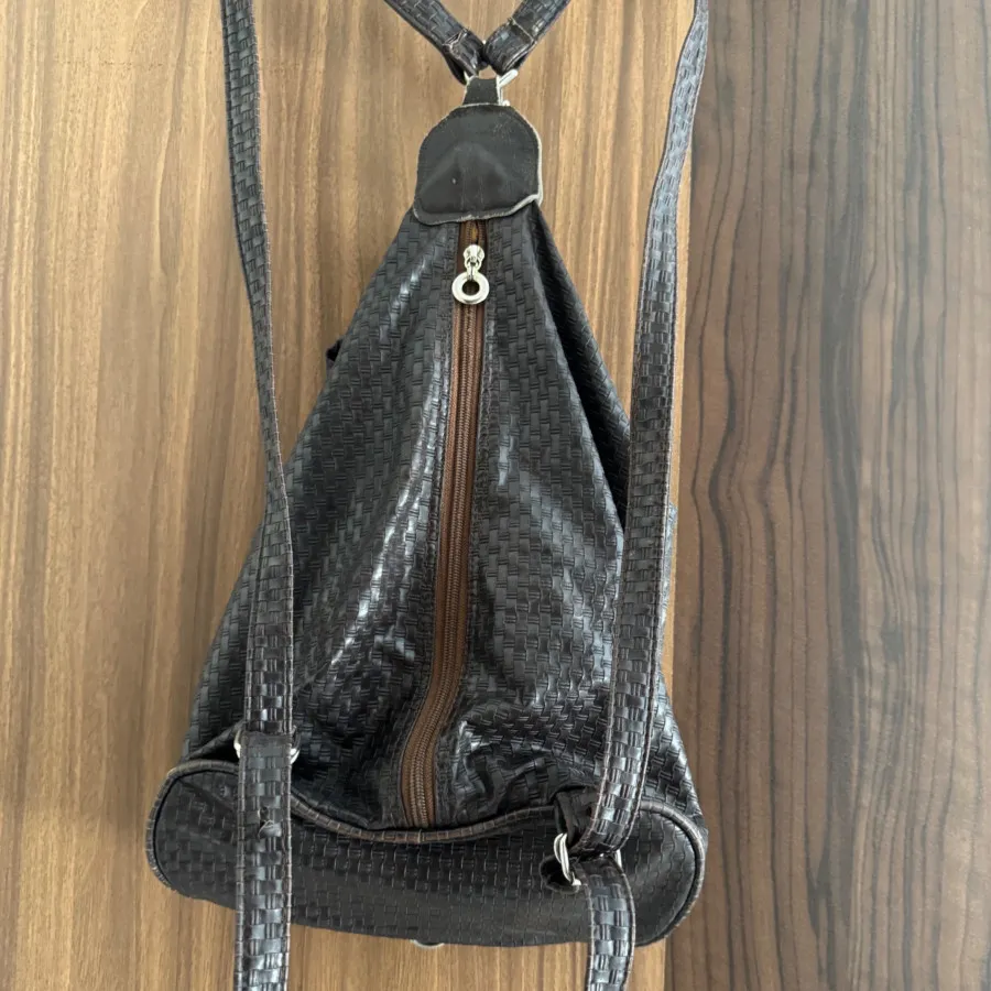 کوله پشتی چرمی قهوه ای