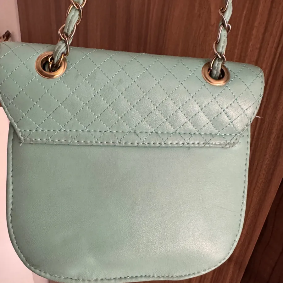 کیف بند بلند سبز آبی رنگ