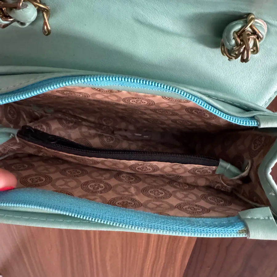 کیف بند بلند سبز آبی رنگ