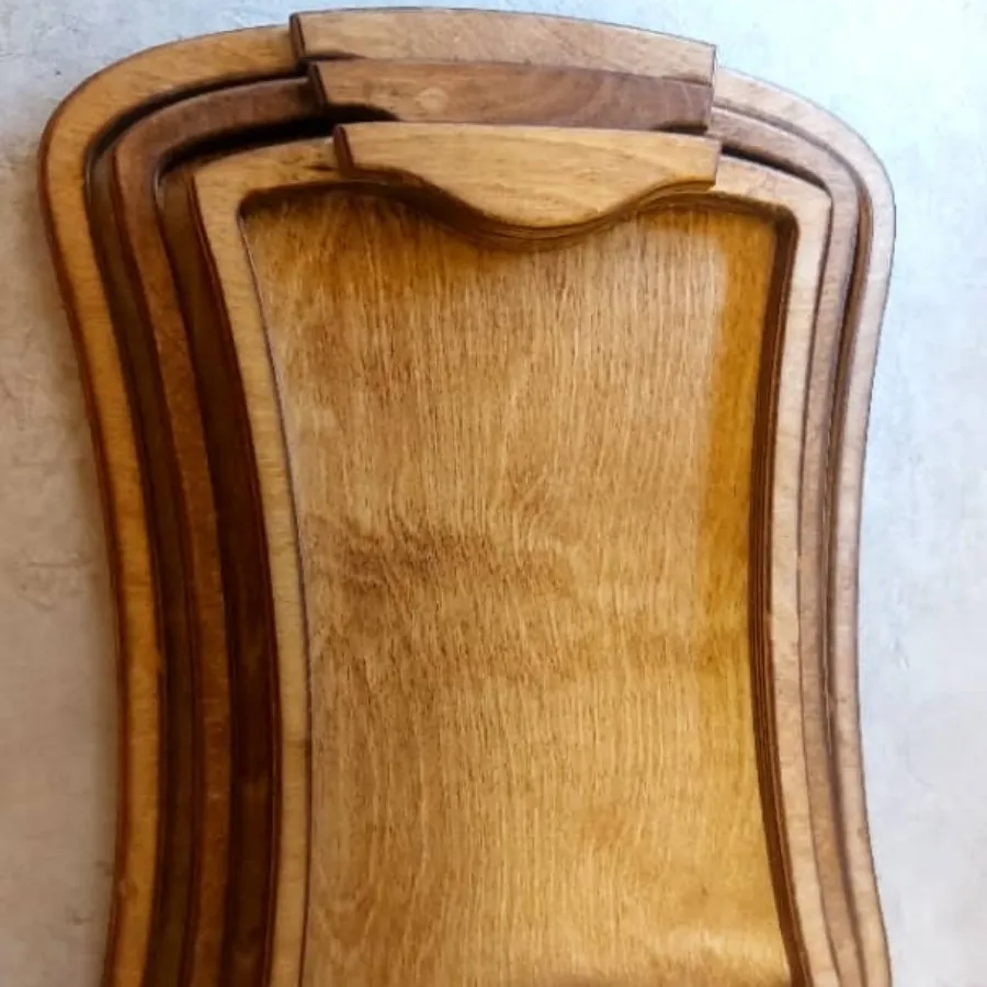 سینی چوبی 3 عددی