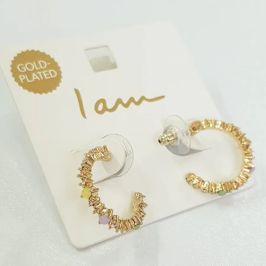 گوشواره آبکاری طلا iam