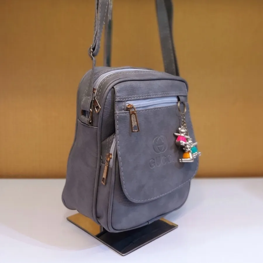 کیف خاکستری مدل گوچی