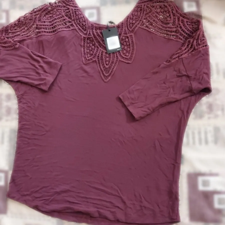 بلوز زنانه بادمجانی