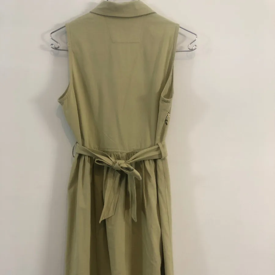 پیراهن کتان تابستانی سبز