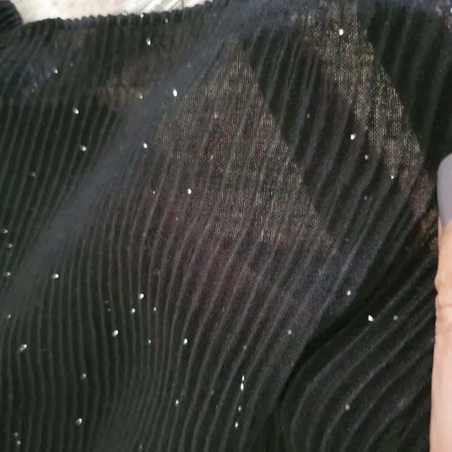 شال پلیسه اکلیل دار مجلسی