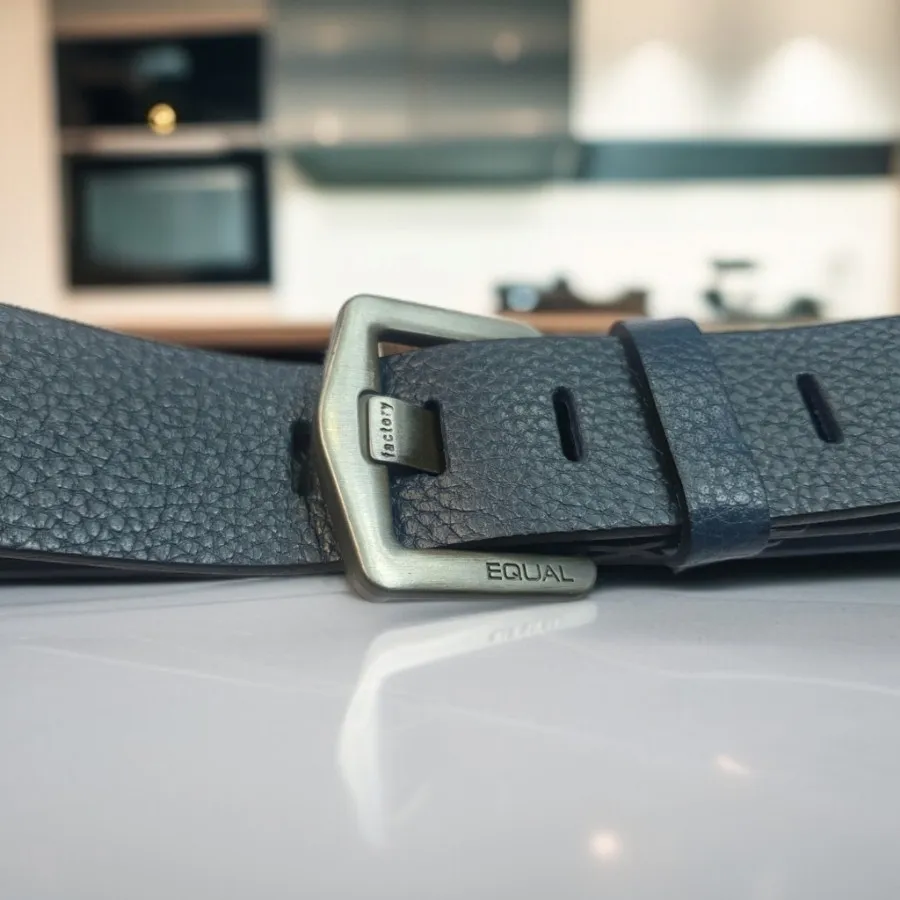 کمربند چرم ترک سرمه ای