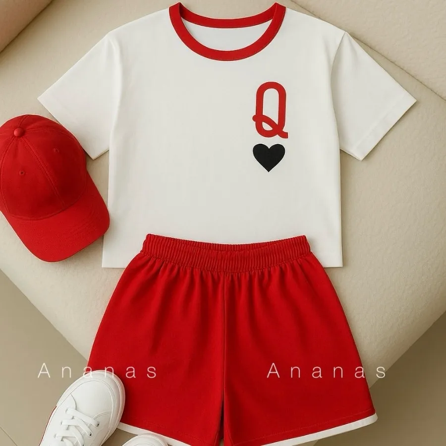 ست تیشرت شلوارک چاپستیک