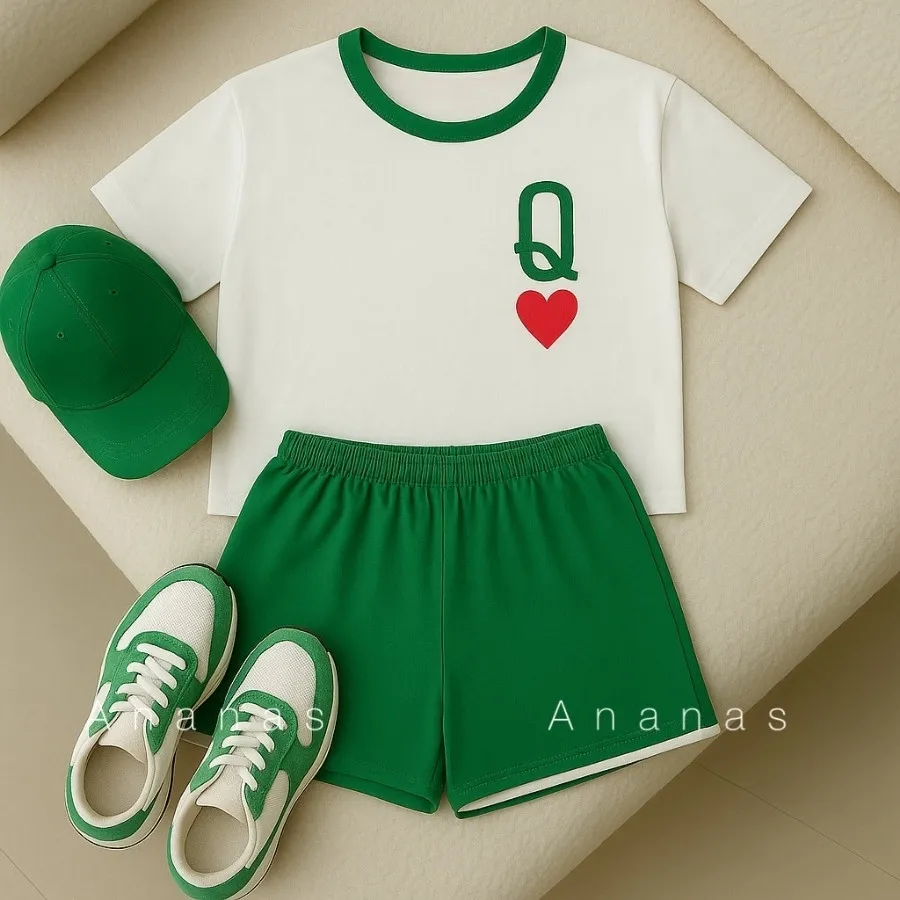 ست تیشرت شلوارک چاپستیک