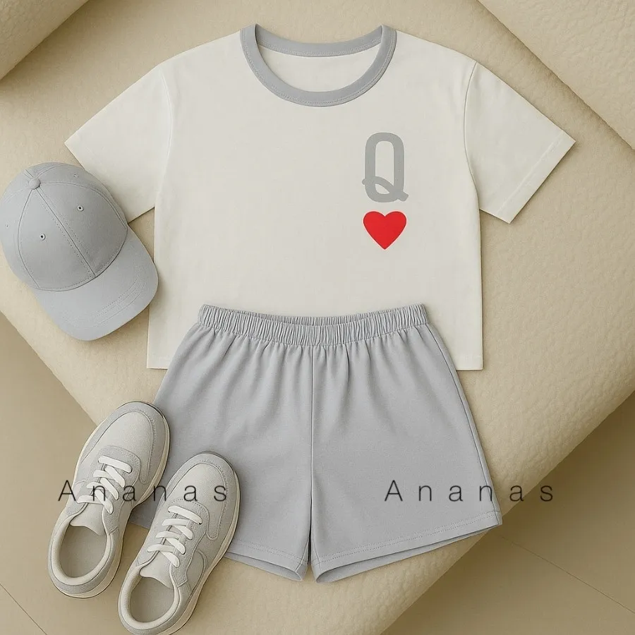 ست تیشرت شلوارک چاپستیک