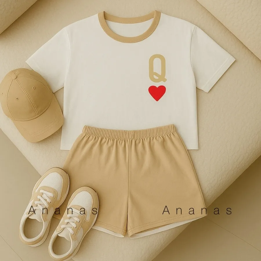 ست تیشرت شلوارک چاپستیک