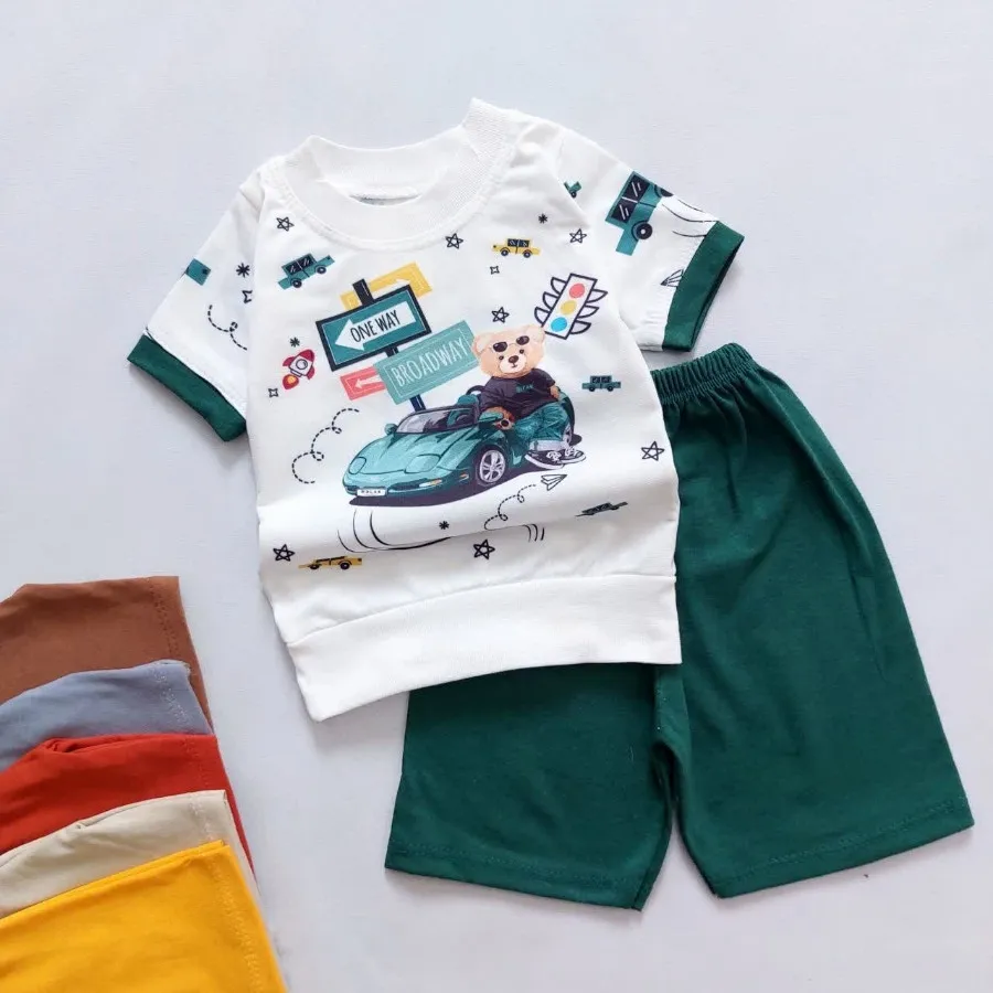 تیشرت شورت نقلی تدی و ماش